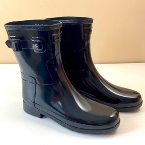 Hunter Original Refined Short Gloss - Black - NWOT